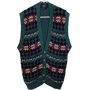 OLD School Clothing Co. Knitted Sweater Vest Size Large